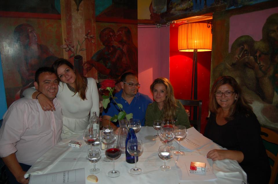 Restaurante Garga Disfrutando de la cena